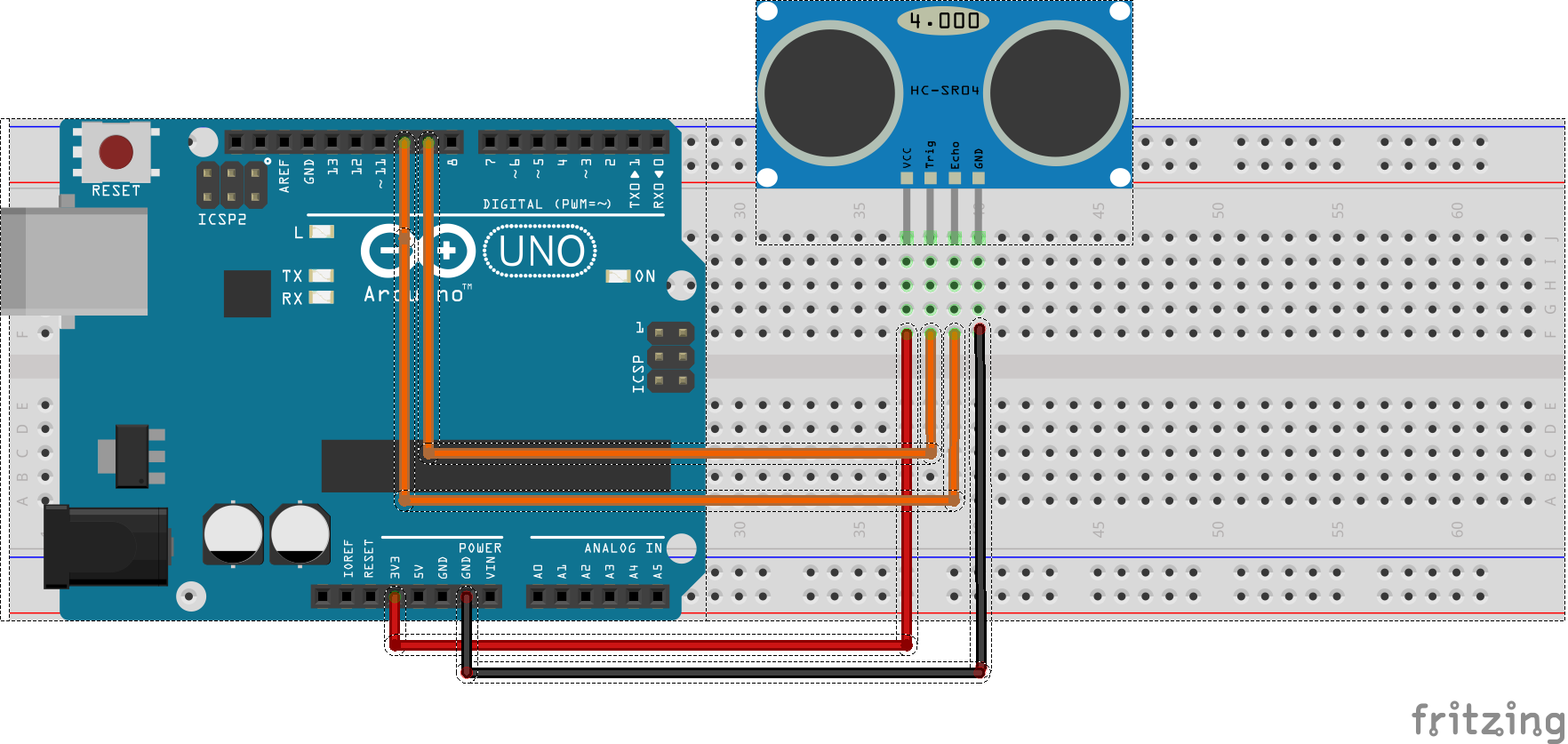 HCSR04 Connection